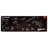 TekMat Ultra Cleaning Mat Ruger 10/22 in black, laid out for use on a workbench
